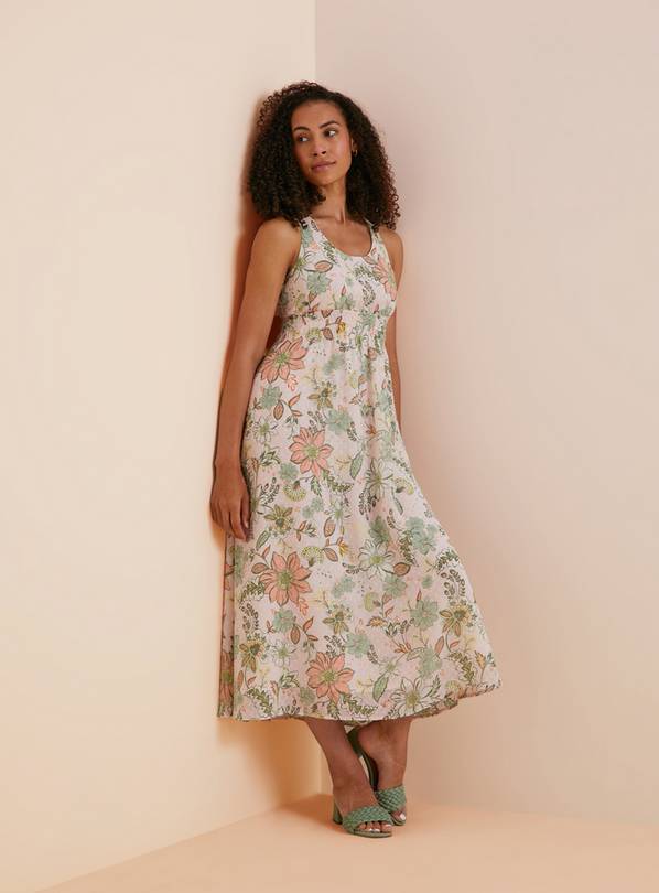 Everbelle Floral Backless Midi Dress 16